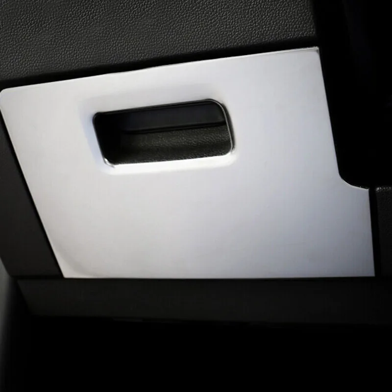 

LHD For Atlas Teramont 2017 2018 Stainless steel Car Main driving storage box Cover Trim sticker car accessories styling 1pcs