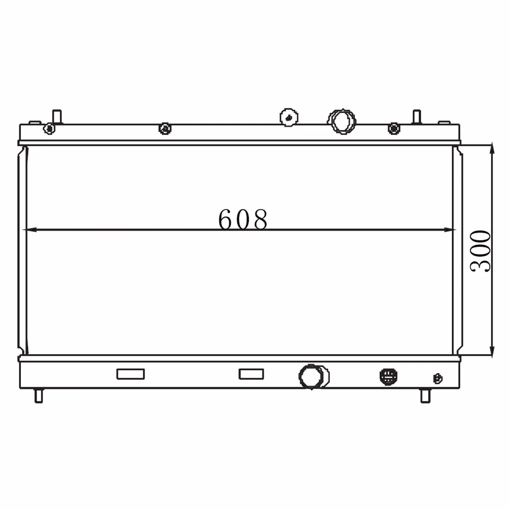 Автомобильный Алюминиевый радиатор для DODGE CHRYSLER PLYMOUTH NEON L4 2.0L 1995-1999 MT