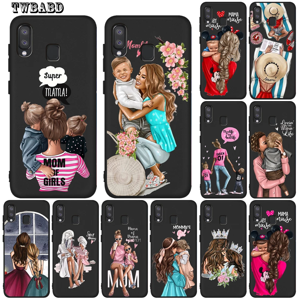 

Fashion Supear Mom Baby Mouse Soft Silicone Case For Cover Samsung Galaxy A50 A10 A20 A30 A40 A70 M10 M20 Shell Capa Etui