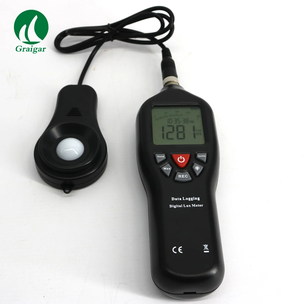 

TL-600 Digital Lux Meter Data Logging with USB Fashion Shape 0.1-200000lux UV Light Meter / Screen Brightness Meter