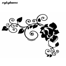 Rylybons 제 2 하프 가격 자동차 스티커 꽃 16*12 cm 3d 애니메이션 바디 자동차 스타일링 스티커 꽃 패션 스티커 및 데칼