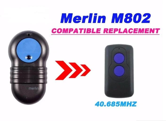 Merlin M802 GARAGE DOOR OPENER REMOTE CONTROL REPLACEMENT Very good