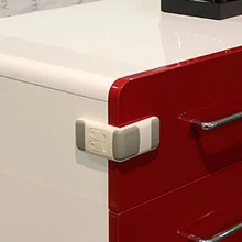 1 шт Горячая Защита замка от детей младенец ящик Дверь Шкаф двойная Пряжка замок безопасности для детей