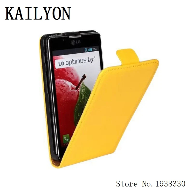 Чехол KAILYON для LG Optimus L7 II P710 P713 P715, роскошный флип-чехол из натуральной кожи для LG Optimus L7 II, чехол для телефона с одной картой