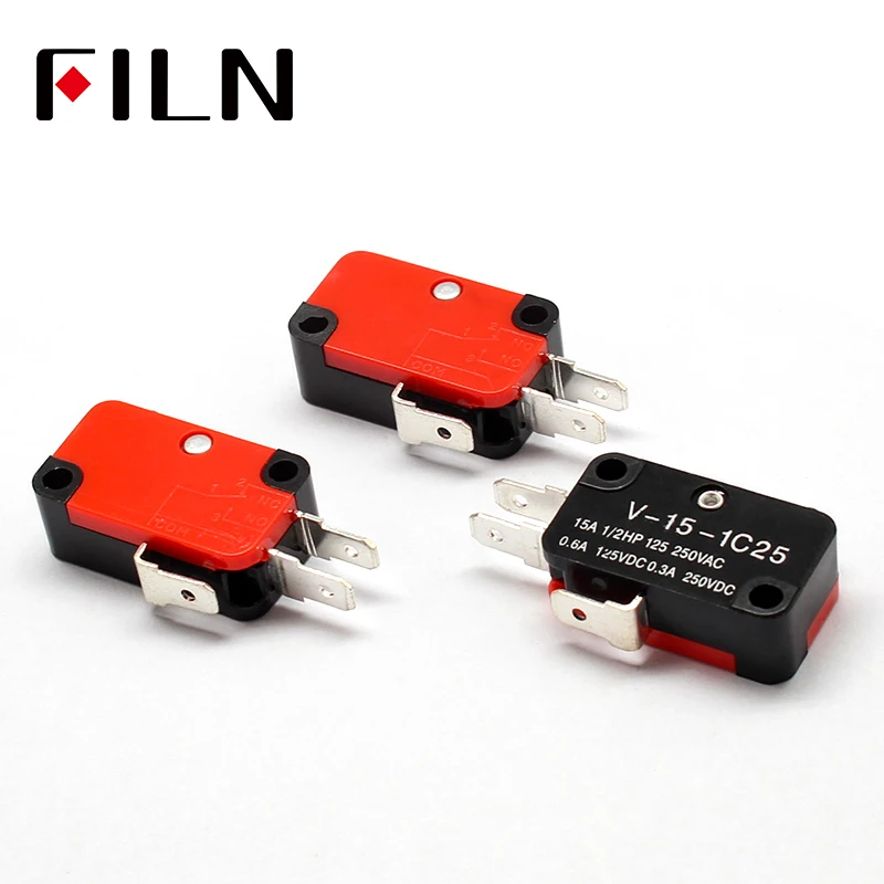 250V 16A Safety Micro Limit Switch V-15-1C25 no Roller Lever Snap Action