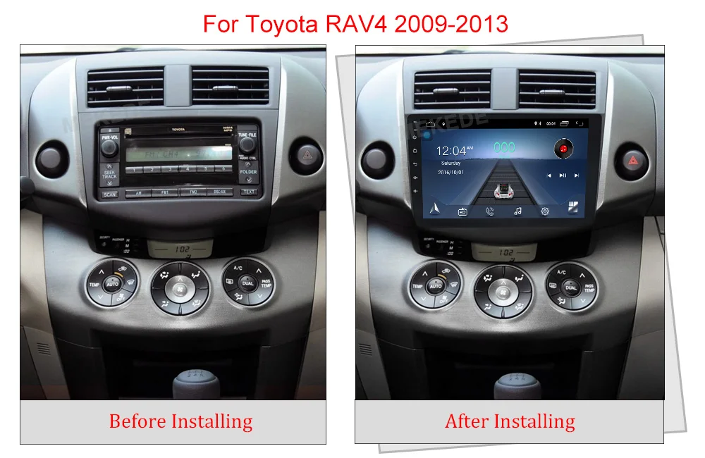 Flash Deal mekede Android 8.1 car dvd player for Toyota RAV4 Rav 4 2007 2008 2009 2010 2011 2 din 1024*600 gps navigation wifi 4 core 4
