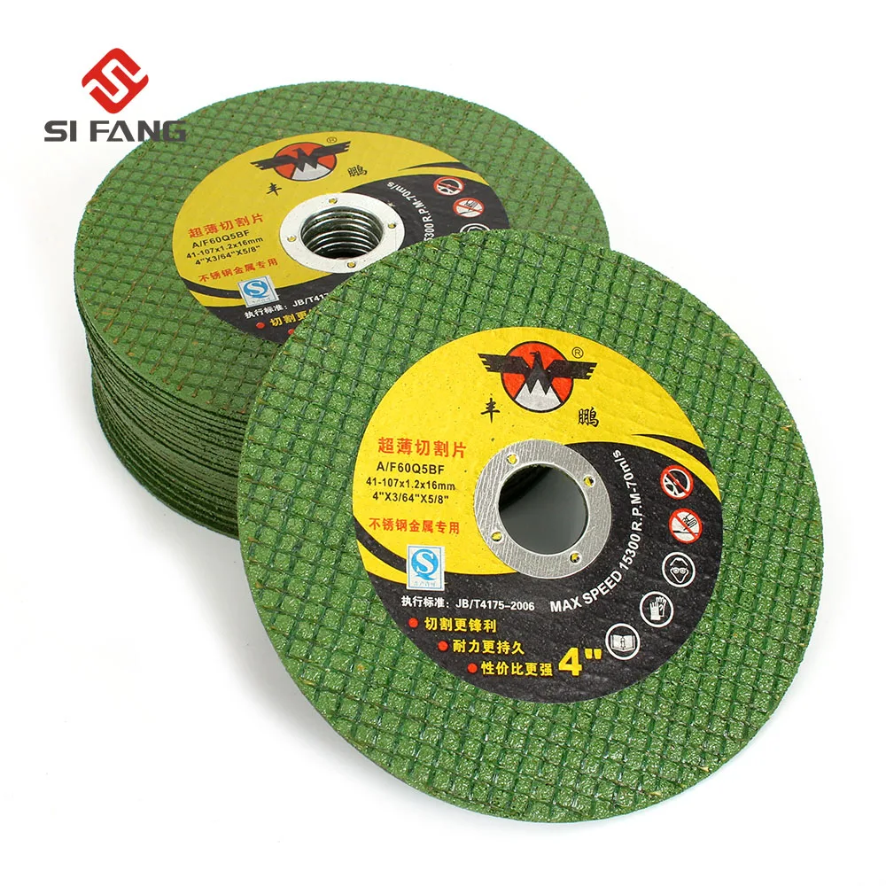 Disco de Corte de Resina Disco para Aço Pces Roda Moagem Inoxidável & Metal Ângulo Moedor Acessórios 107×1.2x16mm 50 4