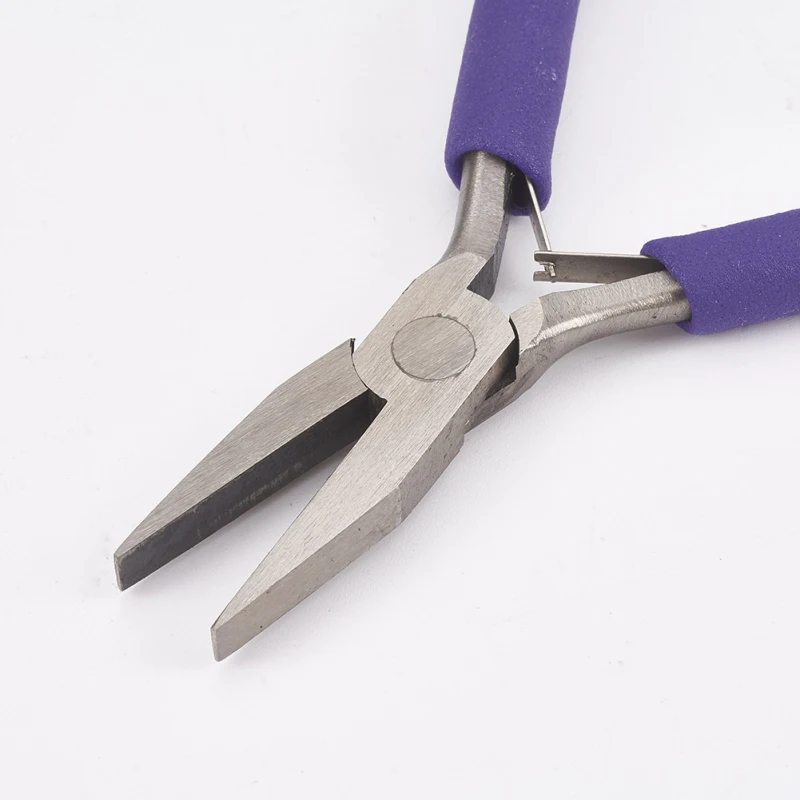 Jewelry Pliers Tools for Jewelry Making Flat Nose Pliers Polishing Jewelry Making Tools 12x7.3x0.9cm 4