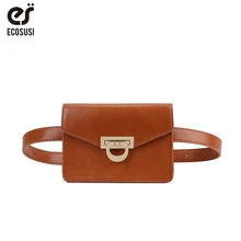 ECOSUSI, Ретро стиль, Женский кошелек, роскошный дизайн, поясная сумка для женщин, сумка на пояс, маленькая сумка для путешествий, карман для сотового телефона