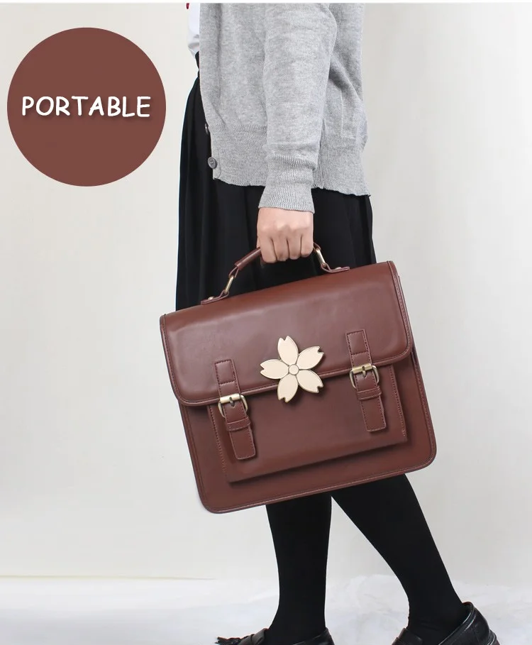 Japonês uniforme estilo preppy bolsa escola mulheres