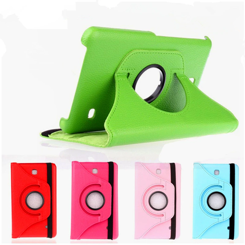 

Tab 4 7.0 SM-T230 SM-T231 Tablet Cover 360 Rotating Flip PU Leather Stand Case For Samsung Galaxy Tab 4 7.0 T230 T231 T235 #C
