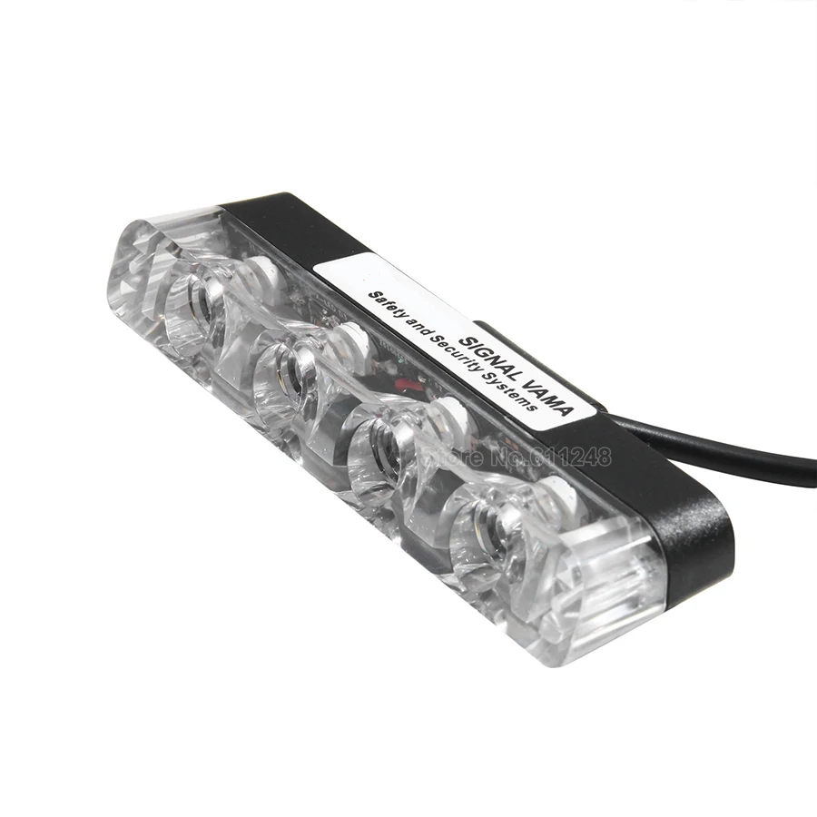 4X4LED ультра тонкий проводной Управление 12V Авто Решетка Strobe Предупреждение