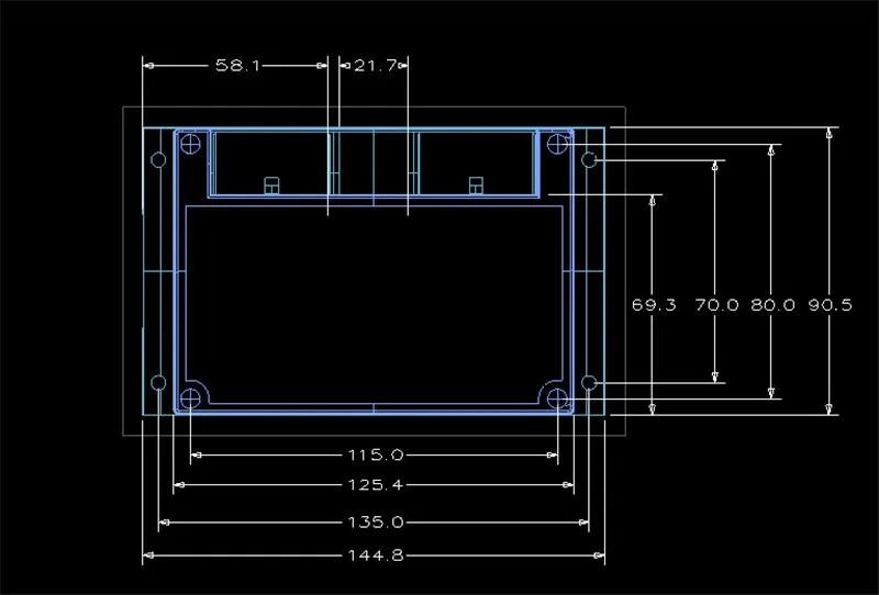 4 шт., 145*90*40 мм diy электронная Оболочка Чехол ограждение из АБС для управления пластиковый корпус проект корпус din-рейка коробка