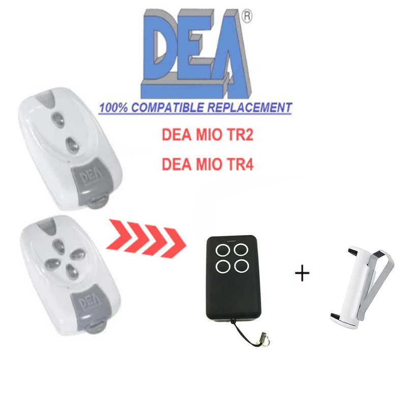 

Top quality! DEA MIO TR2 /TR4 Garage door remote control Replace Rolling code Fixed code 433.92Mhz free shipping