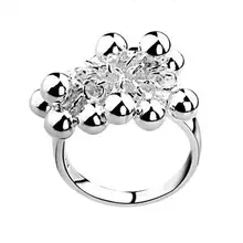 AR177 Hot 9 Hot 925 sterling silver ring, 925 silver fashion jewelry, luxury goods Multiple ring inlaid stone /aiqaizxa akoajbva