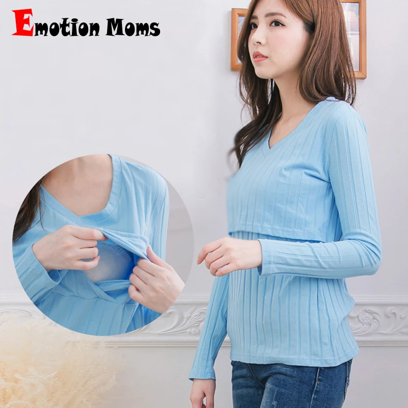 

MamaLove Cotton Fashion Maternity Clothes Nursing Top Breastfeeding Tops for Pregnant Women Maternity T-shirts feeding clothing