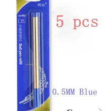 5 шт. синий или черный крокодил Заправка для шариковая ручка канцелярские 0.5 мм написание точка заправки чернил аксессуары