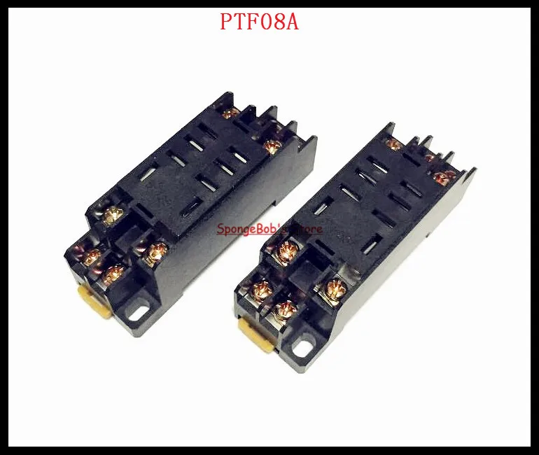 

4--10pcs/Lot PTF08A 8 Pin Mini Relay Socket Base For LY2NJ,HH62P,JQX-13F/2Z,HHC68A-2Z