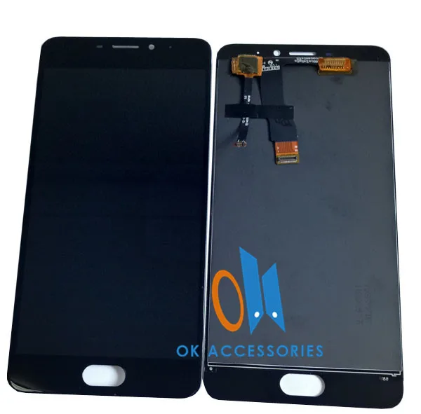 5,5 дюймов для Meizu M5 Note M621H M621Q M621M ЖК-дисплей+ кодирующий преобразователь сенсорного экрана в сборе черно-белого цвета с комплектами