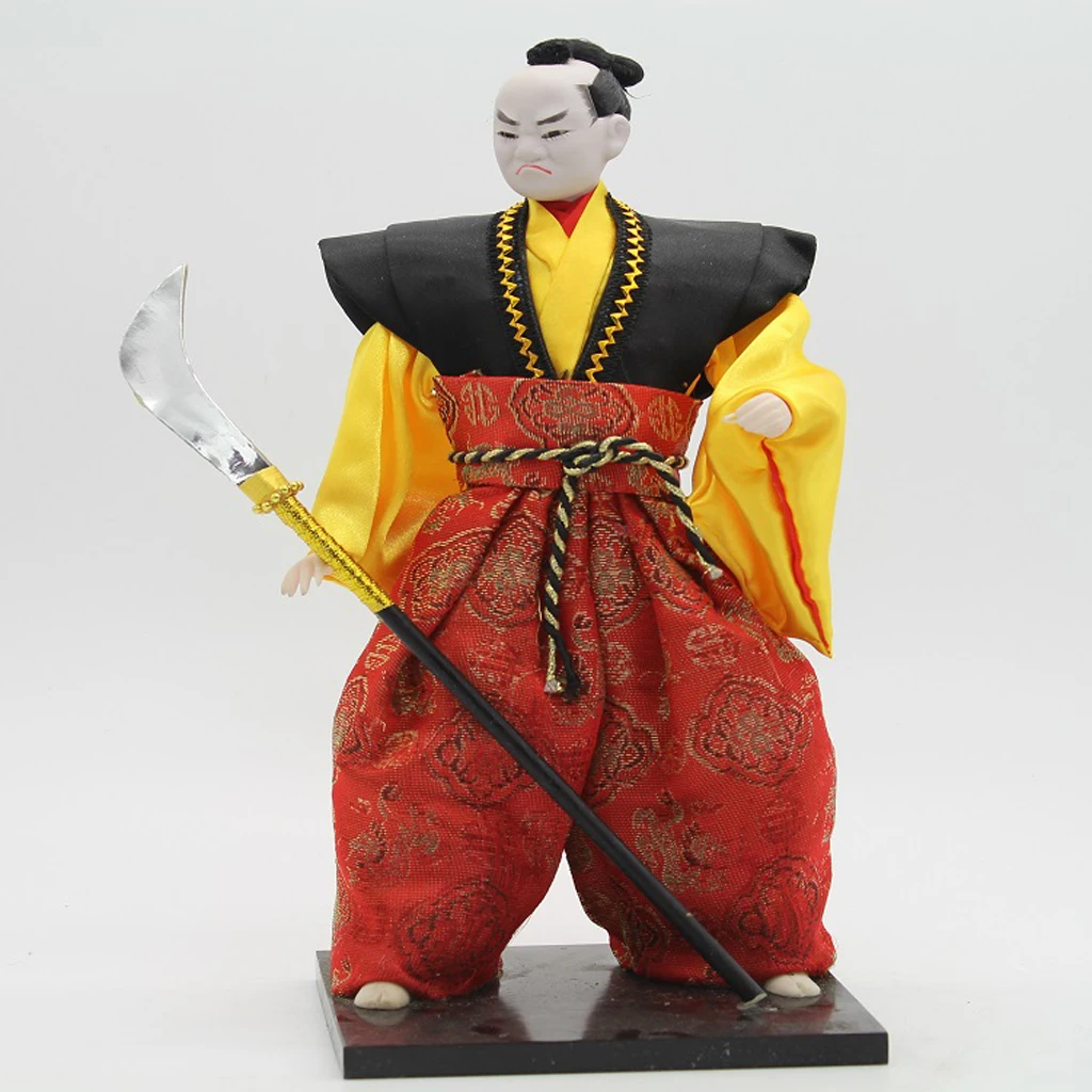 12inch Post-Modern Japanese Samurai Male Doll Oriental Dolls Model Craft #2 Japanese Geisha Kokeshi Dolls