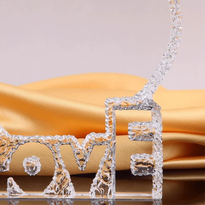 При индивидуальном заказе с украшением в виде кристаллов Стекло Айсберг сердца фото рамка для фотографий, послужат прекрасным подарком для мама, жена дня рождения, свадьбы, годовщины сувенир