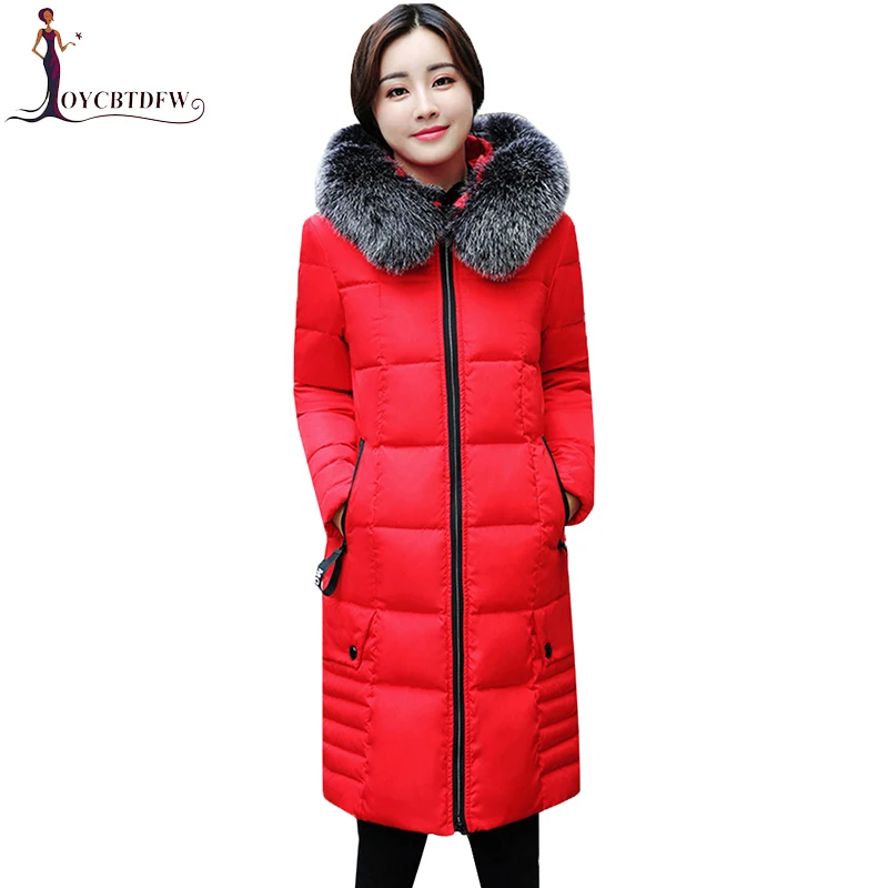 

Womens Winter Down Jackets Coats Thick Outerwear Warm Hooded Down Cotton Padded Parkas For Women Large size Jacket Female NO356