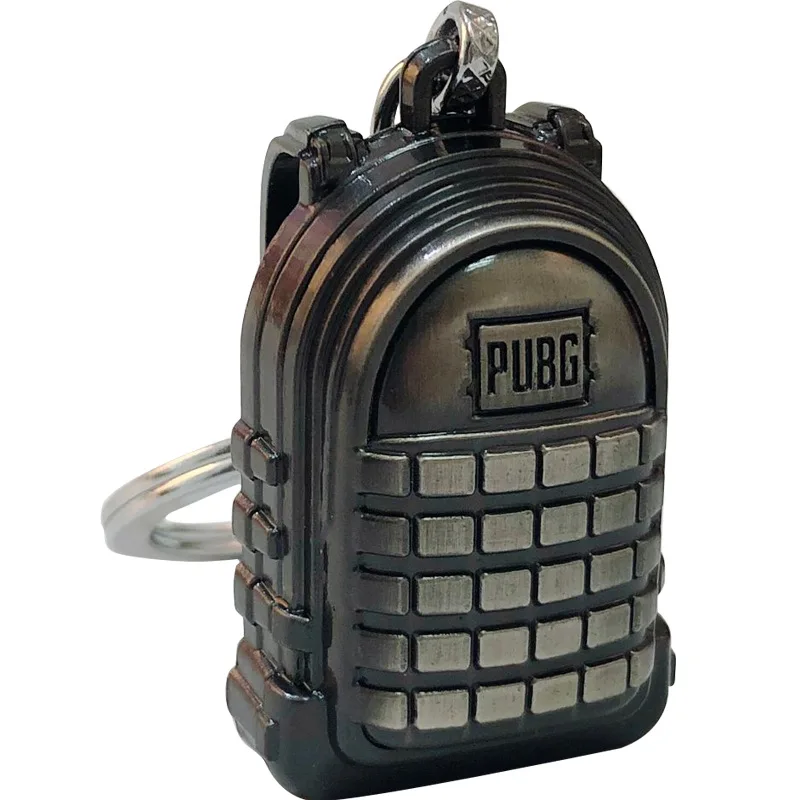 

Game PUBG Arms Mini Model Metal Alloy KeyChain Men Three-level Helmet Three-level Package Key Chain Purse Charm Christmas Gfit