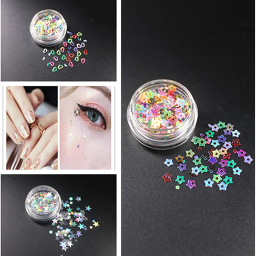 

1 Pcs Mixed Color Hollow Heart Shape DIY Nail Art Design Manicure Soak Gel Nail Polish Base Coat No Wipe Top Color Gel Polish