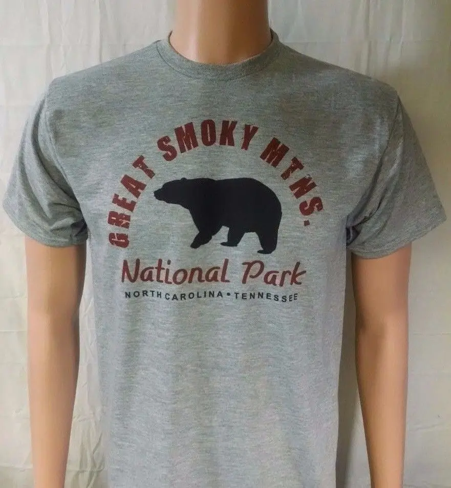 

Great Smoky Mountains T-SHIRT S-XL 2X grey vintage NEW gatlinburg tennessee trip
