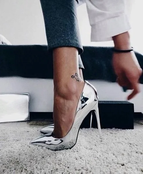 

Fashion Metallic Silver Shoes Pointed Toe Stiletto Thin High Heel Pumps Spring Autumn Party Office Shoes Free Ship