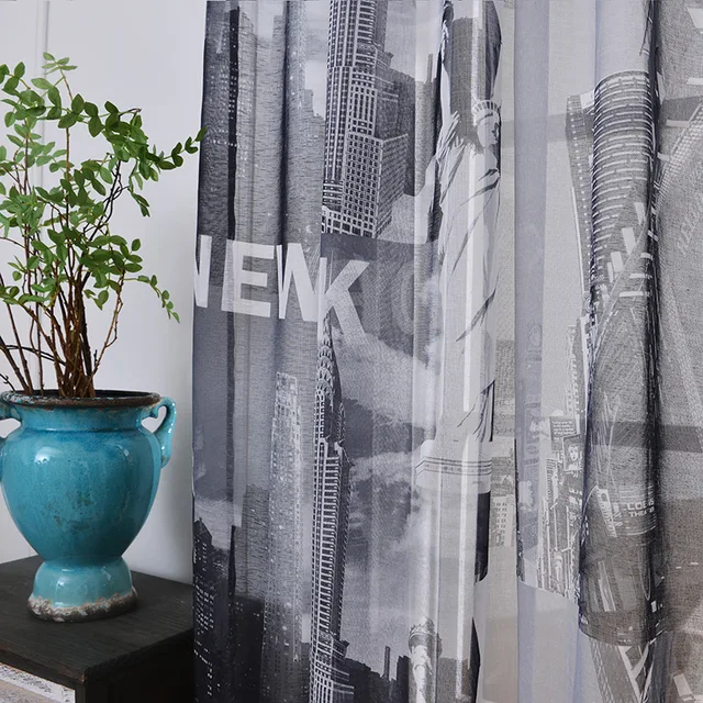 2018 sheer gordijnen slaapkamer Vrijheidsbeeld New York gordijnen ... 2018 sheer gordijnen slaapkamer Vrijheidsbeeld New York gordijnen ...