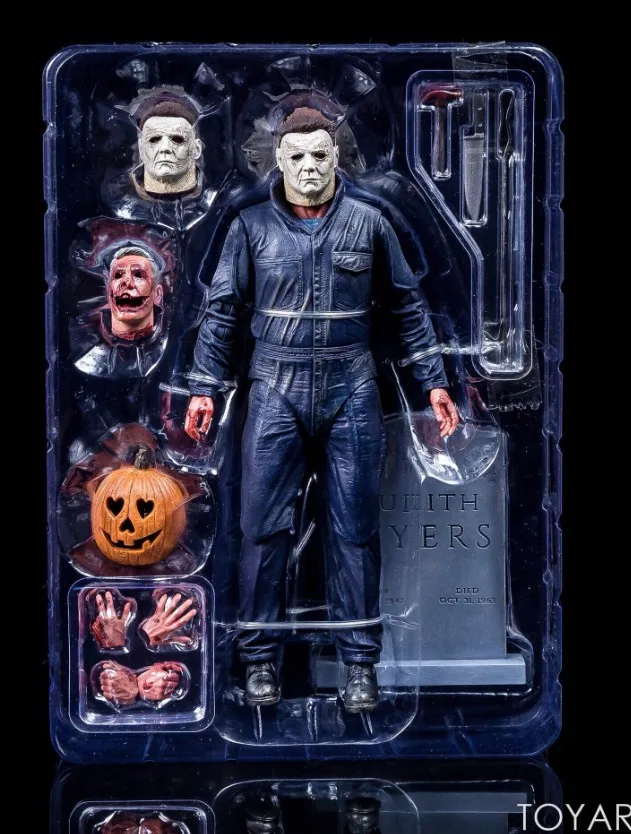 NECA Хэллоуин конечной Майкл Майерс Тыква с светодиодный светильник ПВХ фигурка