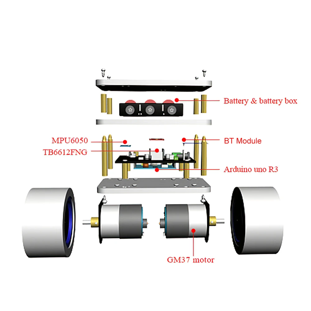 Умный робот баланс обучающая игрушка узнать кодирование с мега InstaBots V4 комплект Android APP BT Contro для Arduino программируемый робот