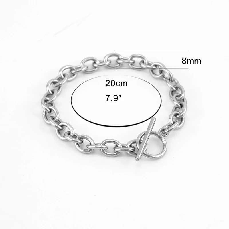 Мужские браслеты Simsimi браслет из нержавеющей стали толщиной 8 мм|bracelets for|men's