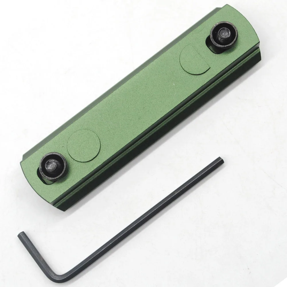 7 слотов 3,04 дюймов оливково-зеленый Keymod Пикатинни раздел сегмент для ключ мод цевье Rail