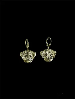 

Trendy Tibetan Terrier pet haircut drop earrings gold silver wholesale earrings women fashion jewelry from india bridal earing