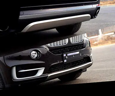 

Front&Rear Bumper Skid Plate Fender Shield ABS Matt for BMW X5 F15 2014 2015