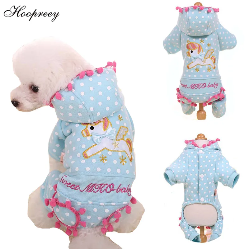

Winter Overalls Clothes for Dogs Chihuahua Cotton Funny Animals Print Dots Dog Jumpsuit Autumn Pet Jacket Outfit Clothing 10A