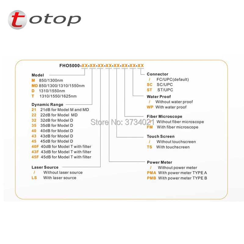 Visual de Falhas Refletômetro de Domínio de Tempo Óptico de Fibra Otdr 1550nm 35 33db Built-in Localizador Fho5000 D35 1310 - 9 domínio de tempo óptico de fibra