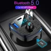 Автомобильный FM-модулятор JINSERTA, с функцией быстрой зарядки, Bluetooth 5,0, QC3.0, TF, USB, mp3-плеер ► Фото 1/6