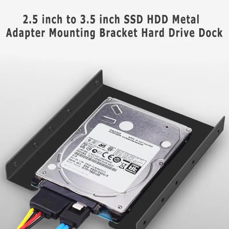 2.5inch SSD HDD to 3.5/" Metal Mounting Adapter Bracket Dock Hard Drive Holder