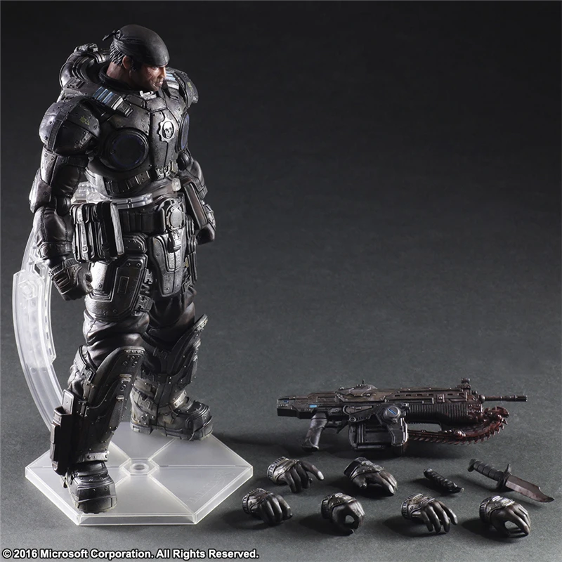 

Play Arts Kai Gears of War Marcus Fenix PVC Action Figures Collectible Model Toys 27cm KT3655
