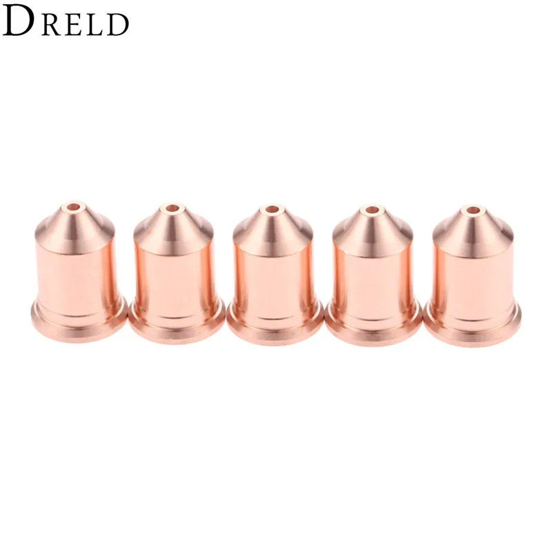 DRELD 5Pcs Plasma Nozzles 220990 105A for 105 Plasma Cutting Torch Consumables Drag-cut/ Mechanized/Unshielded Processes DRELD 5Pcs Plasma Nozzles 220990 105A for 105 Plasma Cutting Torch Consumables Drag-cut/ Mechanized/Unshielded Processes