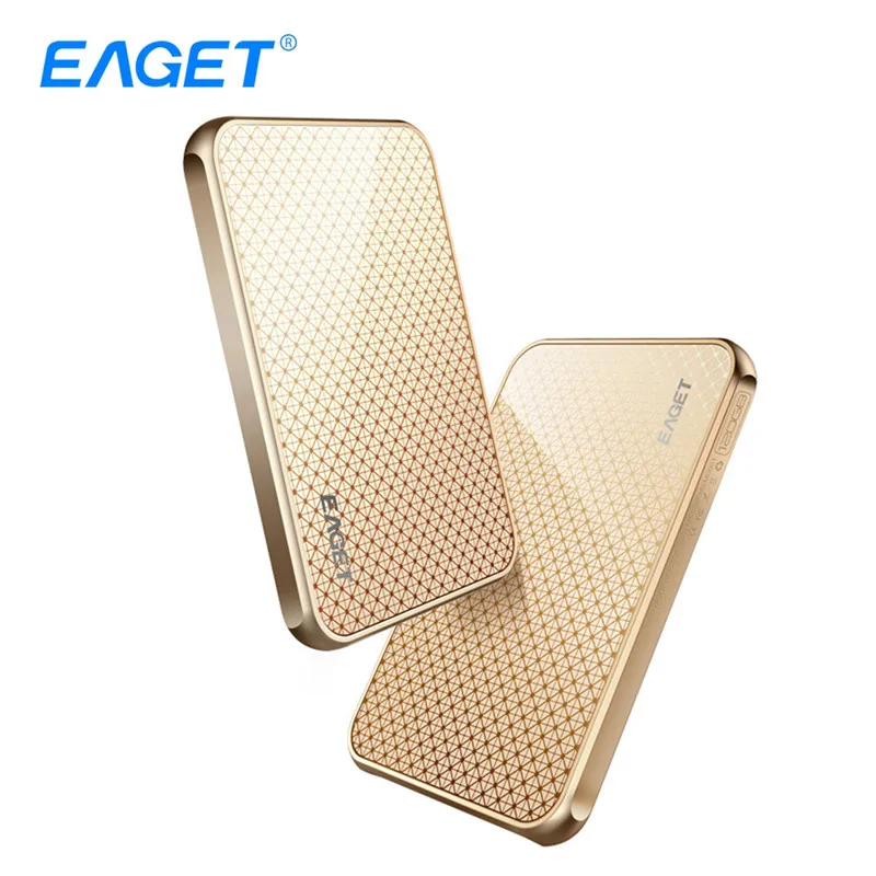 

EAGET S606 USB3.0 HDD High Quality SSD Mobile Solid State Hard Drive 120GB SATA3.0 Champagne Gold High Speed for Mac OS