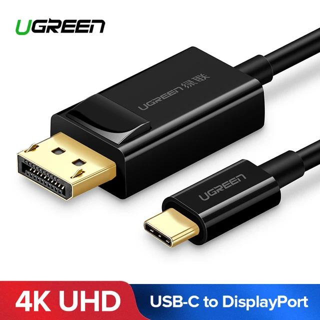 Cheap Ugreen USB C to DisplayPort Cable USB 3.1 Type C DP Thunderbolt 3 Adapter for Samsung Galaxy S9/S8 Huawei Mate 10 Pro USB-C DP