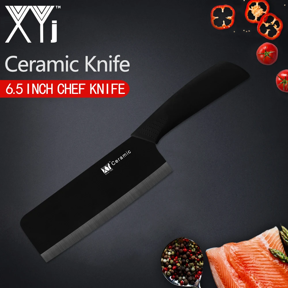 XYj 6.5inch Nakiri Kitchen Chef Ceramic Cooking Knife Vegetable