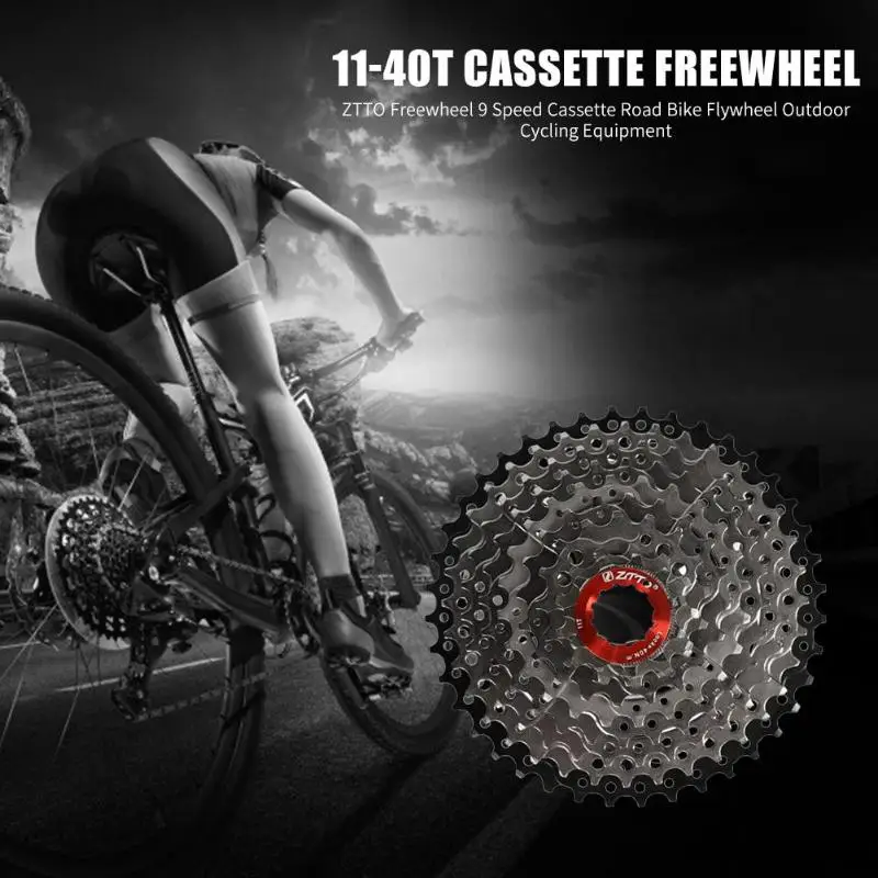 9 скоростная кассета 11-40 T широкого соотношения Freewheel горный велосипед MTB велосипед Кассетный Маховик Звездочка совместима с sunracing