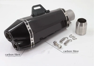 Углеродного волокна Универсальный 51 мм выхлопных газов для глушитель выхлопной трубы мотоцикла глушитель выхлопной XJR1300 CBR1300 ZX6R ZX10R ZZR400 Z750 Z800 ER6N ER6R
