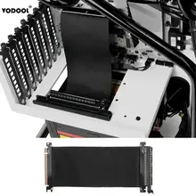 VODOOL 24 см высокоскоростной ПК видеокарты PCI Express соединительный кабель Riser Card PCI-E 16X гибкий кабель удлинитель порт адаптер