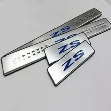 Auto-Styling Per MG ZS 2017 2019 Accessori In Acciaio Inox Davanzale Del Portello Trim Dello Scuff Palte Della Protezione Della Protezione Car Styling sticker 4 pcs